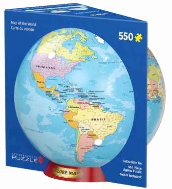 Puzle EuroGraphics, Map of the World TIN, 550 gab