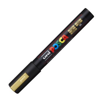 Marķieris UNI Posca PC-5M zelts (25)