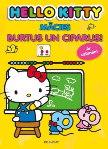 Hello Kitty. Mācies burtus un ciparus. Ar uzlīmēm