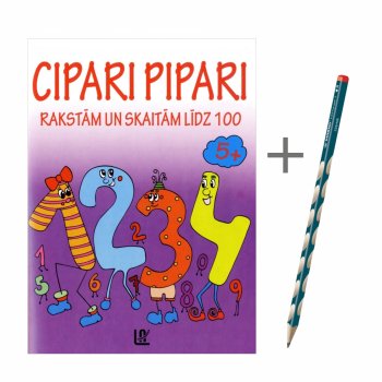 Cipari pipari / rakstām un skaitām līdz 100+ STABILO easygraph zīmulis