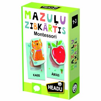 HEADU Montessori zibkartītes mazuļiem (latviešu val.)