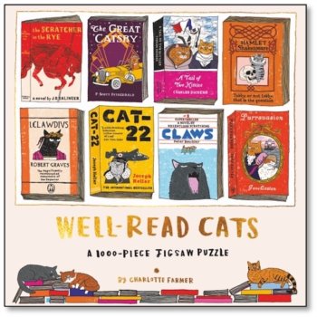 Well-Read Cats : A 1000-piece jigsaw puzzle, reimagining eight literary classics by Charlotte Farmer