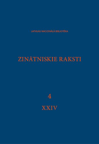 LNB Zinātniskie raksti 4 XXIV