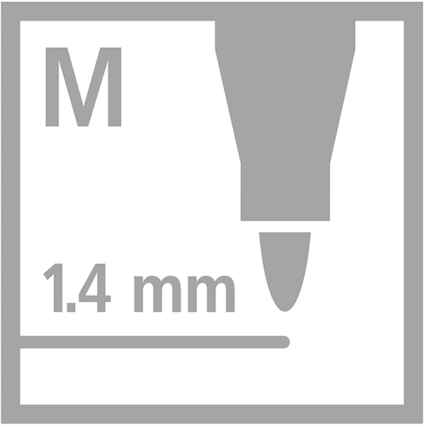 Flomasters STABILO Pen 68 metallic |1mm| rozā