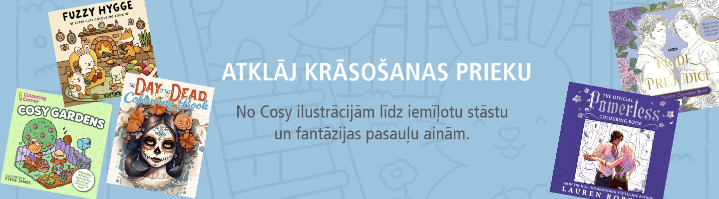 Populāras krāsojamās grāmatas – Cosy, fantāzija un iemīļoti stāsti | eglobuss.lv