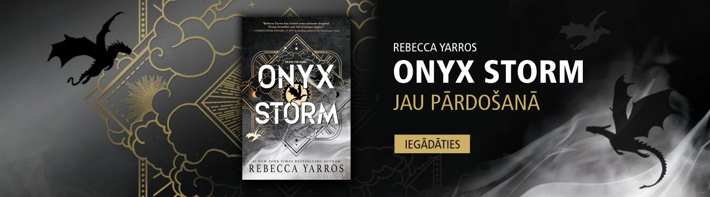 Rebekas Jarosas sērijas ''The Empyrean'' trešā grāmata - ''Onyx Storm'' ir klāt!