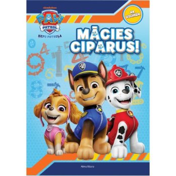 Mācies ciparus! Paw Patrol. Ar uzlīmēm