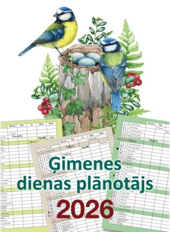 Kalendārs 2026. Ģimenes dienas plānotājs