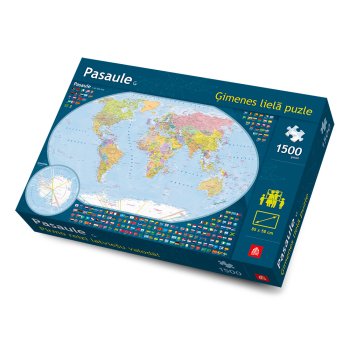 Puzle Pasaule / ģimenes lielā puzle 1500