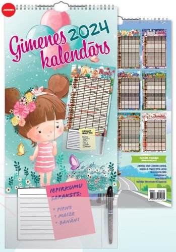 Kalendārs 2026. ģimenes