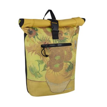 Mugursoma - NEW REBELS, Sun Flower Rolltop Backpack, New York.,16L