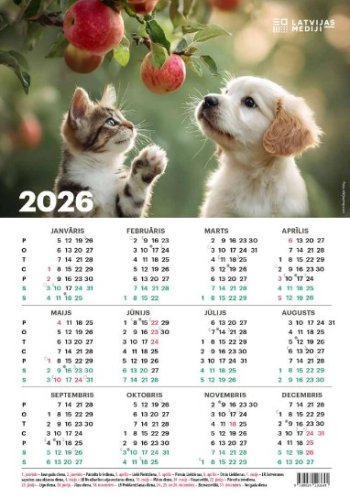 Gada kalendārs 2026 ( grāmatvežu)