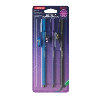 Flomasteru komplekts STABILO Pen 68 KPop Demon Hunters 3gab set V2