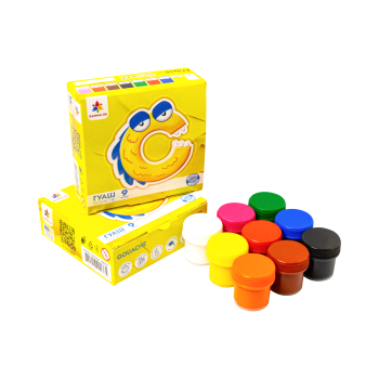 Guašas krāsas, 9  krāsas 10ml GAMMA´UA