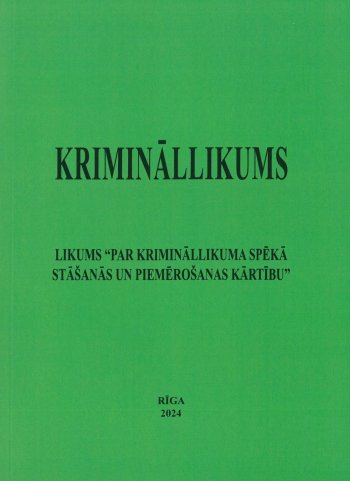 Krimināllikums 2024