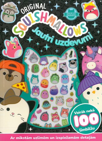 Squishmallows Jautri uzdevumi. Vairāk nekā 100 līmbilžu