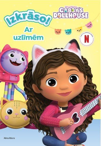Gabbys Dollhouse. Izkrāso! Ar uzlīmēm
