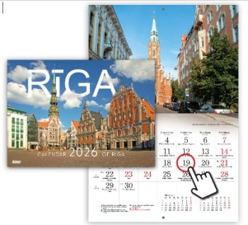 Kalendārs 2027 Rīga A4