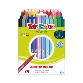 Flomasteri ToyColor 24 krāsu superwashable Junior, new