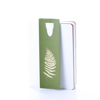 Grāmatzīme mākslīga āda, gaiši zaļā