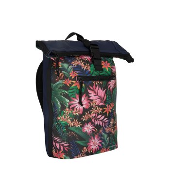 Mugursoma - NEW REBELS, Rolltop, New York.Flowerpower 16L