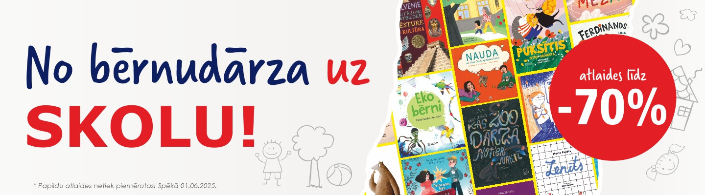 No bērnudārza uz skolu! Atlaides bērnu grāmatām līdz 70%