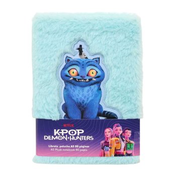 Piezīmju klade A5, ar pūkainu vāku, līniju,  K-POP DEMON HUNTERS