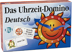 Deutsch spielend lernen - Das Uhrzeit-Domino