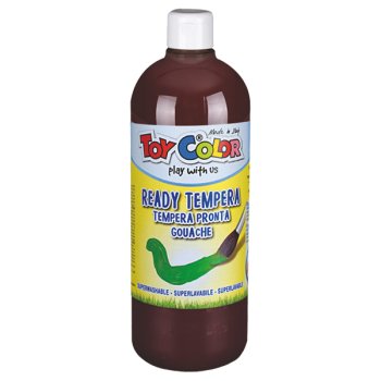 Tempera krāsa ToyColor - superwashable |1000 ml| Brūna