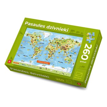 Pasaules dzīvnieki Puzzle 260 gab