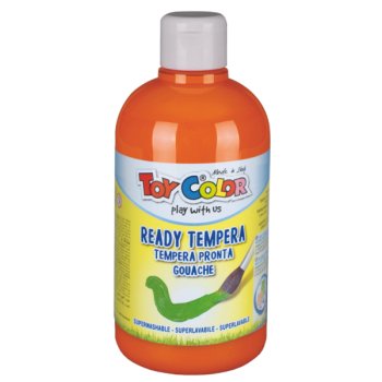 Tempera krāsa ToyColor - superwashable |500 ml| Oranža