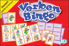 Language game Verben-Bingo