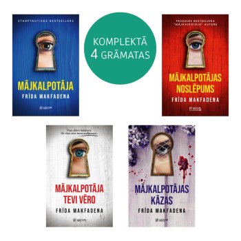 Komplekts. Mājkalpotāja. Mājkalpotāja tevi vēro. Mājkalpotājas noslēpums. Mājkalpotājas kāzas