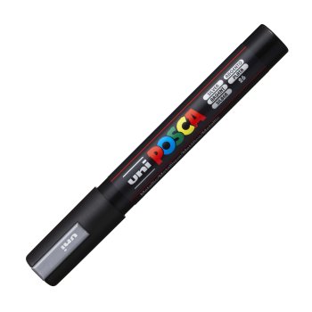 Marķieris UNI Posca PC-5M sudrabs (26)