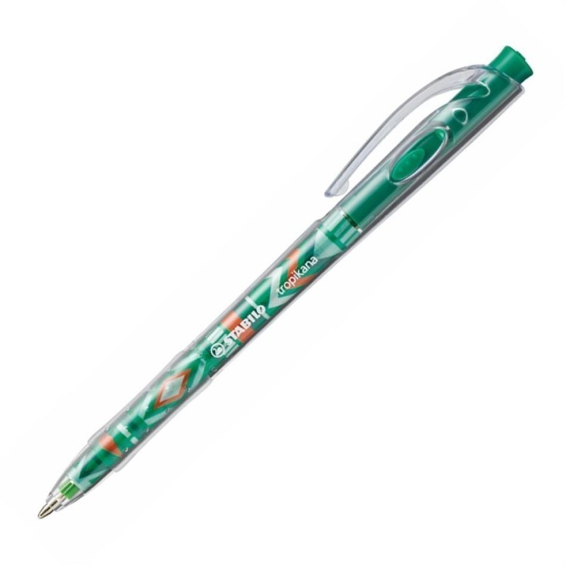 Pildspalva, lodīšu - Stabilo TROPICANA - Zaļa