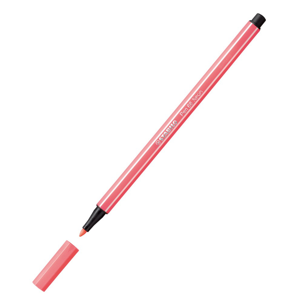 Flomasters STABILO Pen 68 |1mm| neona sarkana