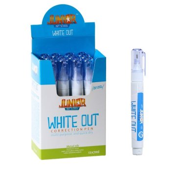 Korekcijas pildspalva 7ml, White out, Junior