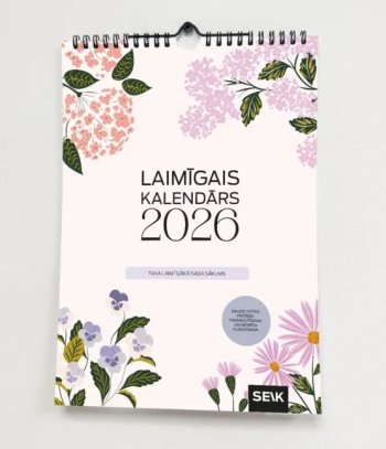 Laimīgais sienas kalendārs 2026 Ziedi A3