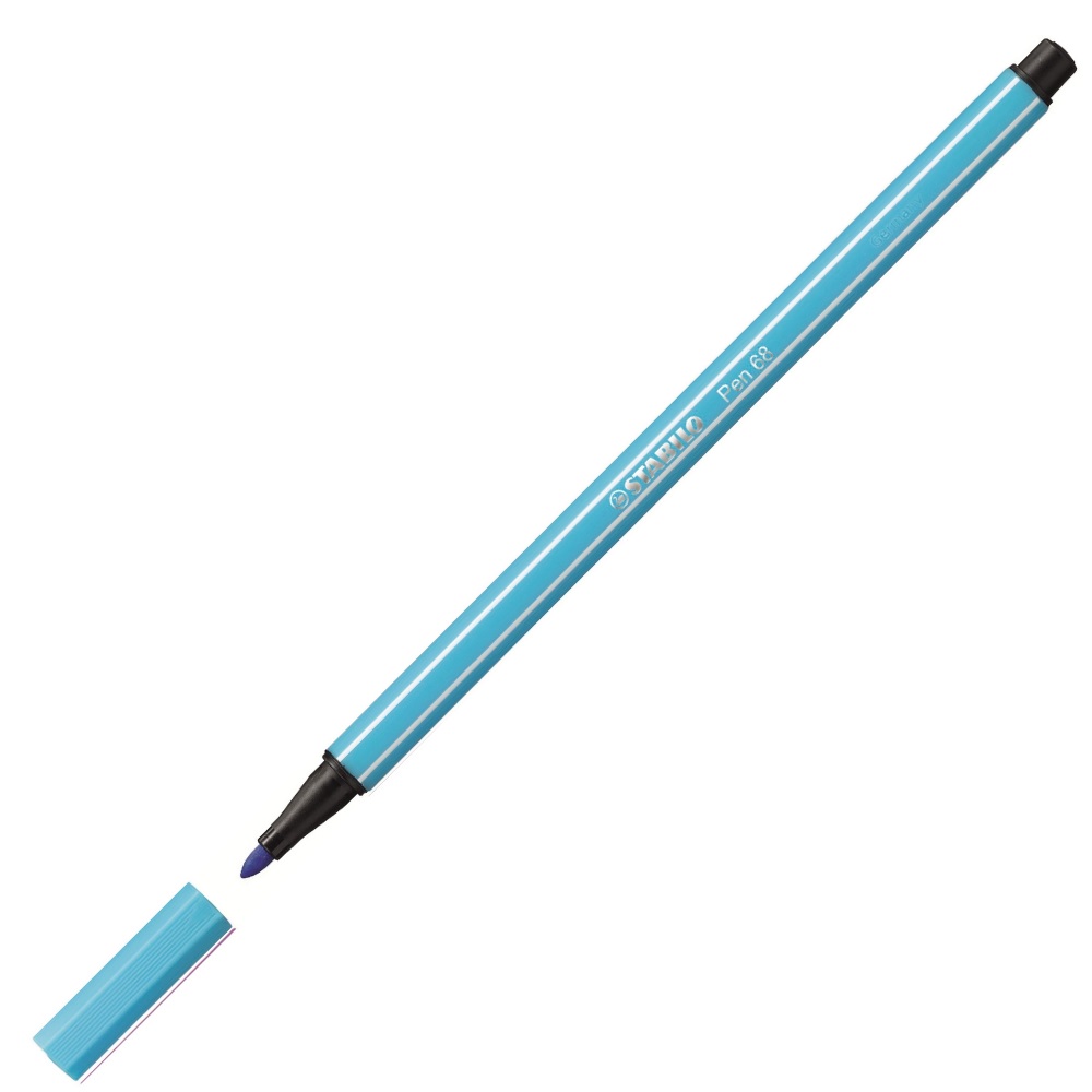 Flomasters STABILO Pen 68 |1mm| gaiši zila