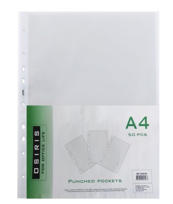 Mape kabatiņa A4, glancēta, 60 mkr, 50 gab., Osiris