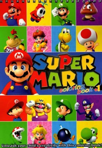 Super Mario Colouring book 1