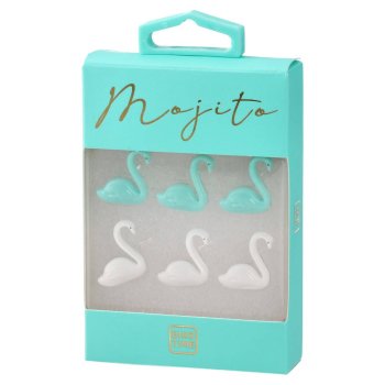 Piespraudes gulbja formā, 20 gab., Mojito