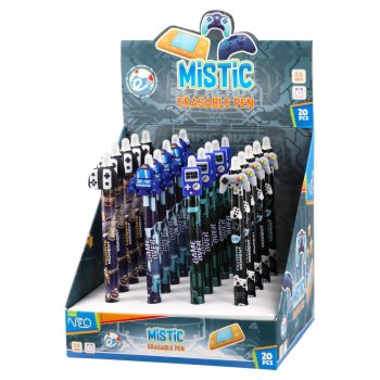 Pildspalva izdzēšama, zila, 0.5mm, Mistic,game