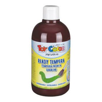 Tempera krāsa ToyColor - superwashable |500 ml| Brūna