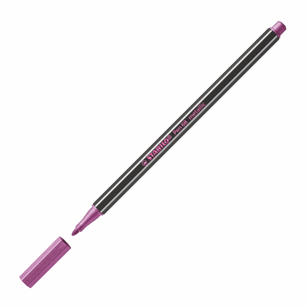 Flomasters STABILO Pen 68 metallic |1mm| rozā