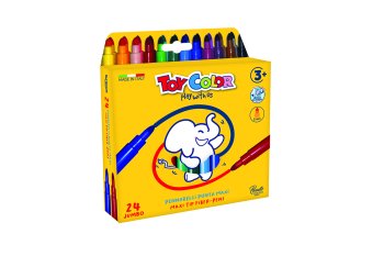 Flomasteri ToyColor Jumbo| 24  krāsas
