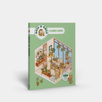 Cute 'n' Cozy Sticker Therapy: Flower Shops : Over 500 reusable stickers!