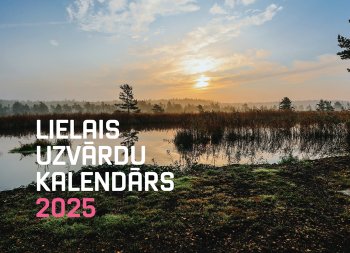 Uzvārdu kalendārs 2025. Trīsdaļīgais