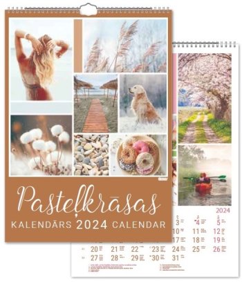 Kalendārs 2025. Pasteļkrāsas
