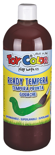 Tempera krāsa ToyColor - superwashable |1000 ml| Brūna